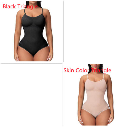 Women's Suspender Jumpsuit Fashion Casual Seamless Slim Body-shaping Corsets Bodysuit