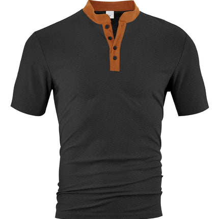 Casual Loose Breathable Button-up Men's Short Sleeves
