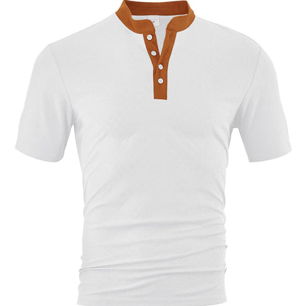 Casual Loose Breathable Button-up Men's Short Sleeves