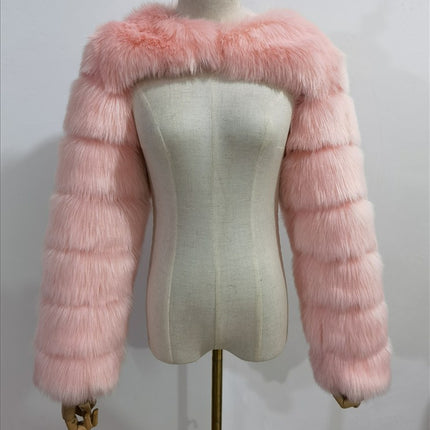 Fur Coat Fox  Fashion Faux Autumn And Winter Coat