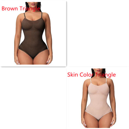 Women's Suspender Jumpsuit Fashion Casual Seamless Slim Body-shaping Corsets Bodysuit