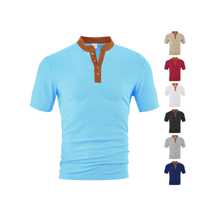 Casual Loose Breathable Button-up Men's Short Sleeves