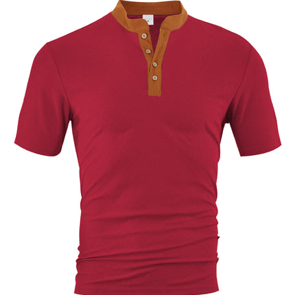Casual Loose Breathable Button-up Men's Short Sleeves