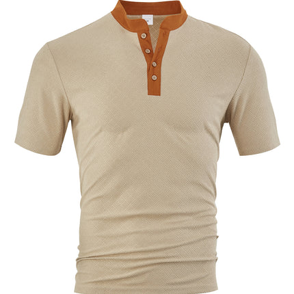 Casual Loose Breathable Button-up Men's Short Sleeves